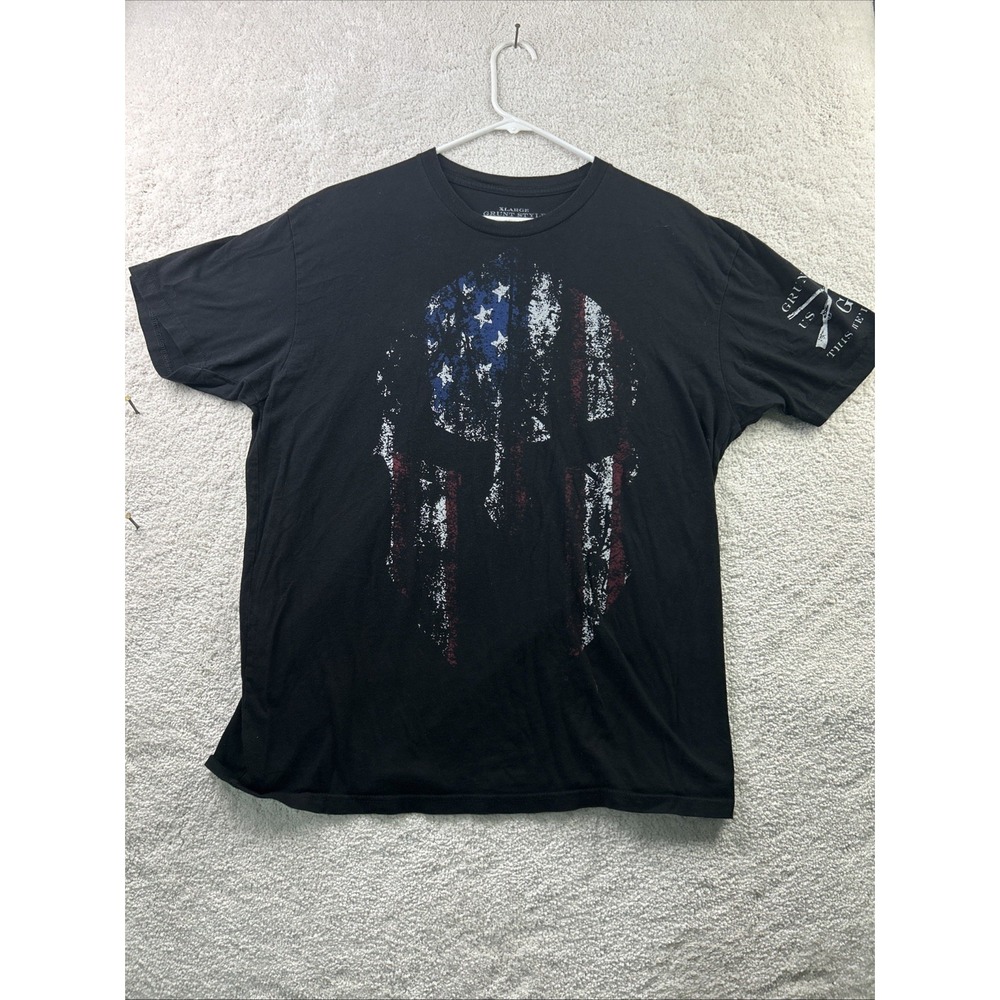 Grunt Style Size XL American Spartan, 50 States 100% Cotton Tshirt July 4th RW&B